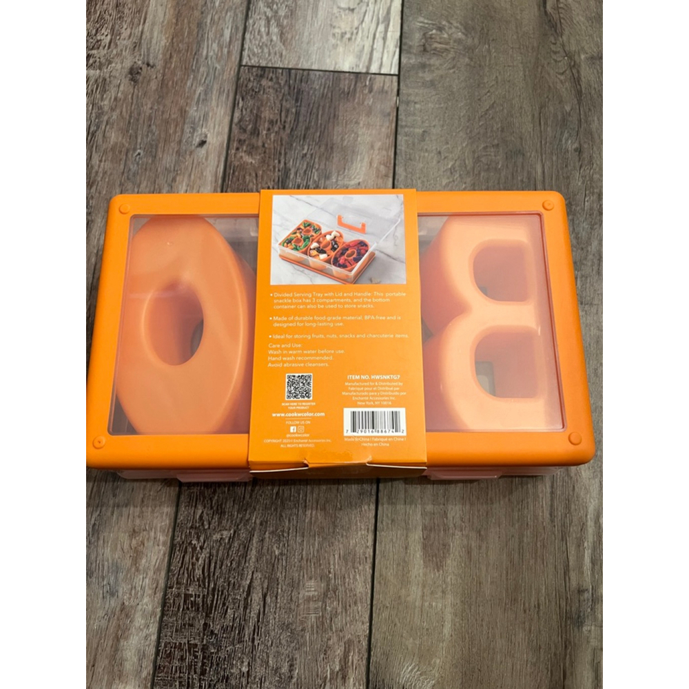 NEW BOO CWC Cook With Color Food Storage Orange Clear - Picture 3 of 3
